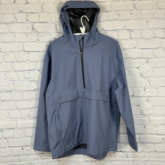 Alfani Men's AlfaTech Pullover Anorak Style Lightweight Jacket Size Small Blue